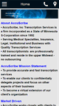 Mobile Screenshot of accuscribeinc.com